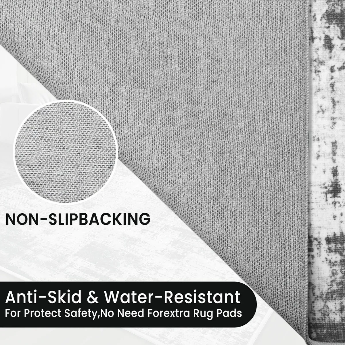 Rugs Living Room 160x230 Large Machine Washable - Image 3