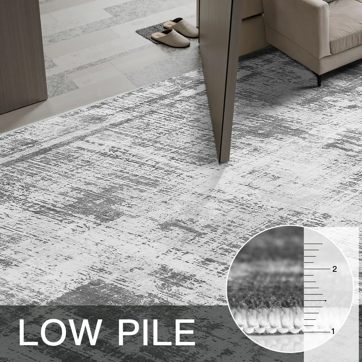 Rugs Living Room 160x230 Large Machine Washable - Image 4