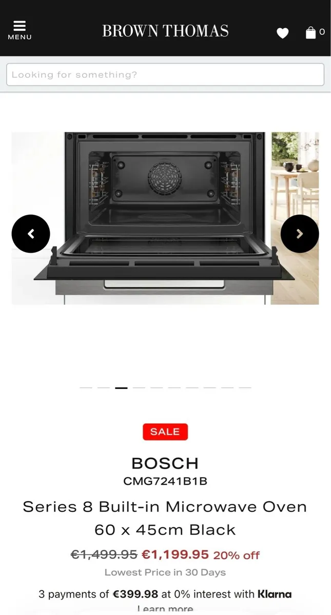 Bosch Series 8 Built-in Microwave Oven - Image 2