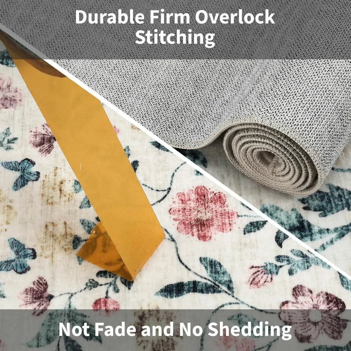 Washbale Rugs Living Room 120 x 170 cm Floral - Image 4