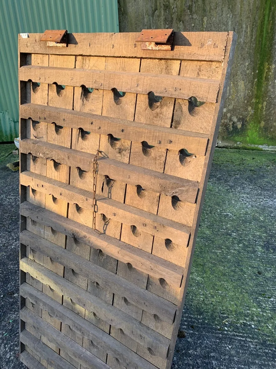 Collectible French Riddling Wine Rack - 60 Bottles - Image 4