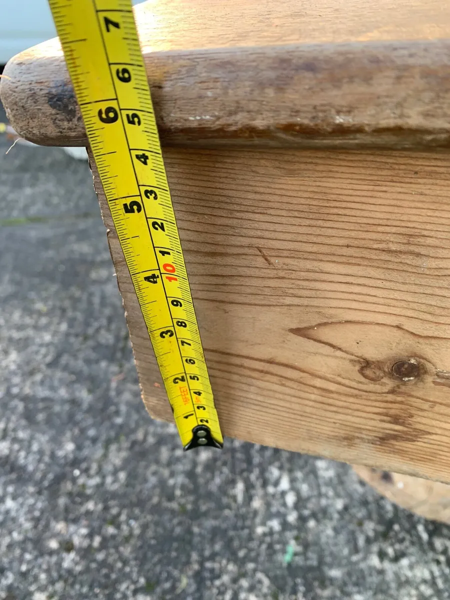 Large Vintage Wooden Writing Slope - Image 2