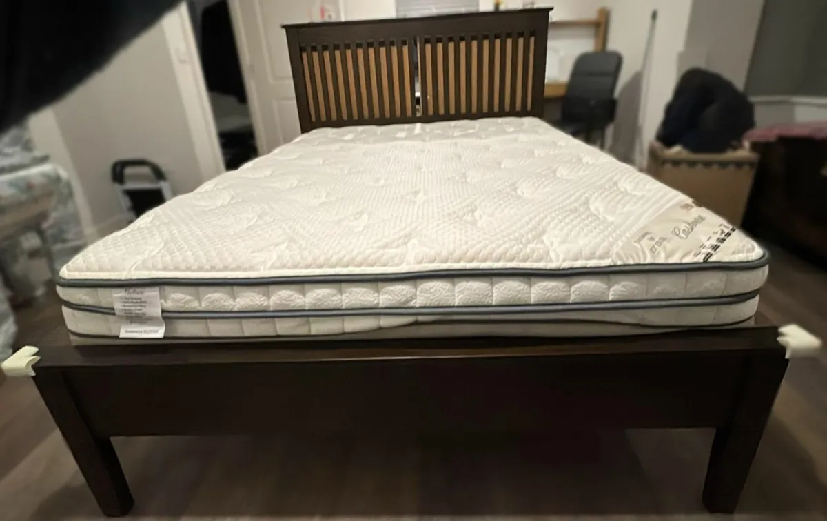 Ezra Double Bed Frame + Cashmere Mattress - Image 2