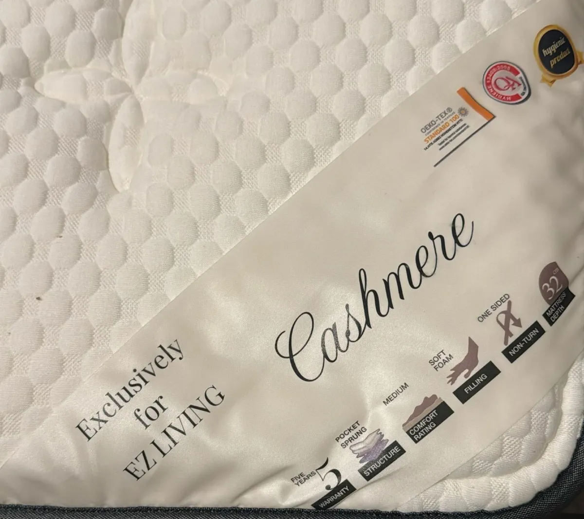 Ezra Double Bed Frame + Cashmere Mattress - Image 4