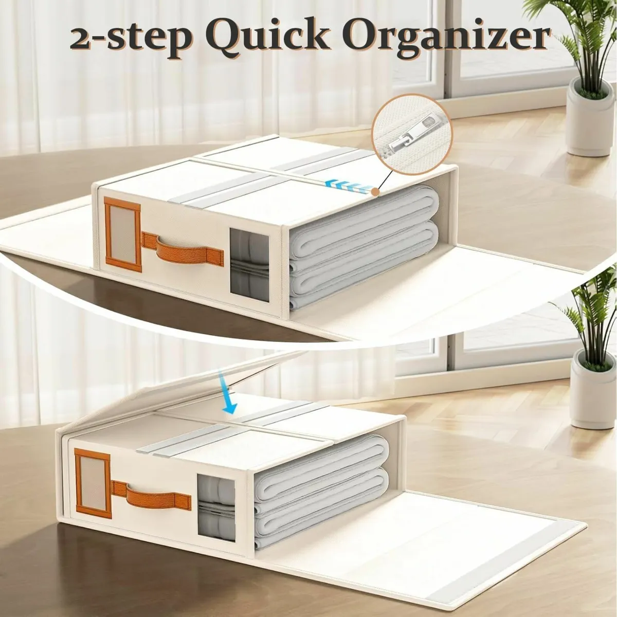 Linen Storage Bag with Handle - Foldable Bed - Image 4