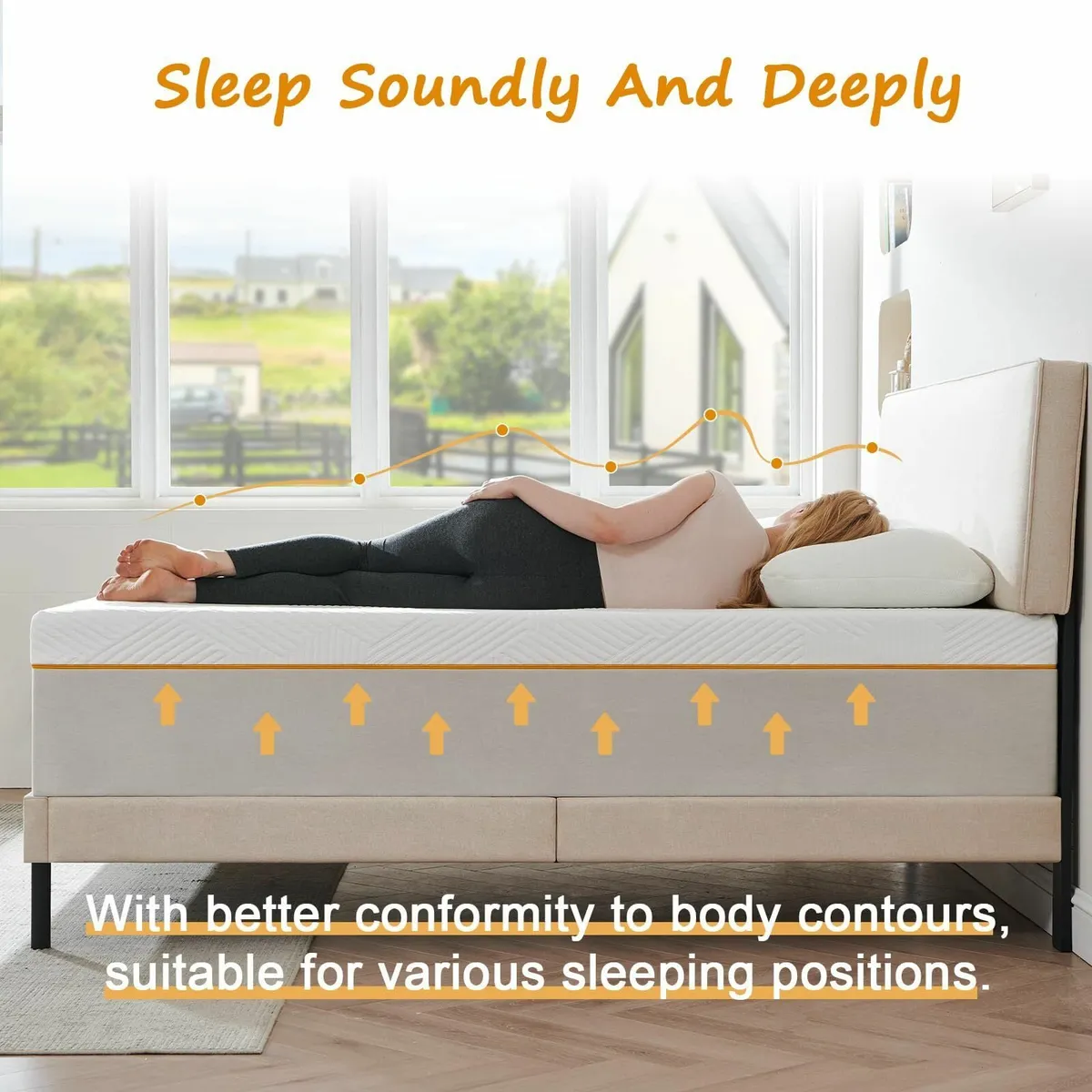 Double mattresses Memory Foam Mattress High-Densit - Image 3