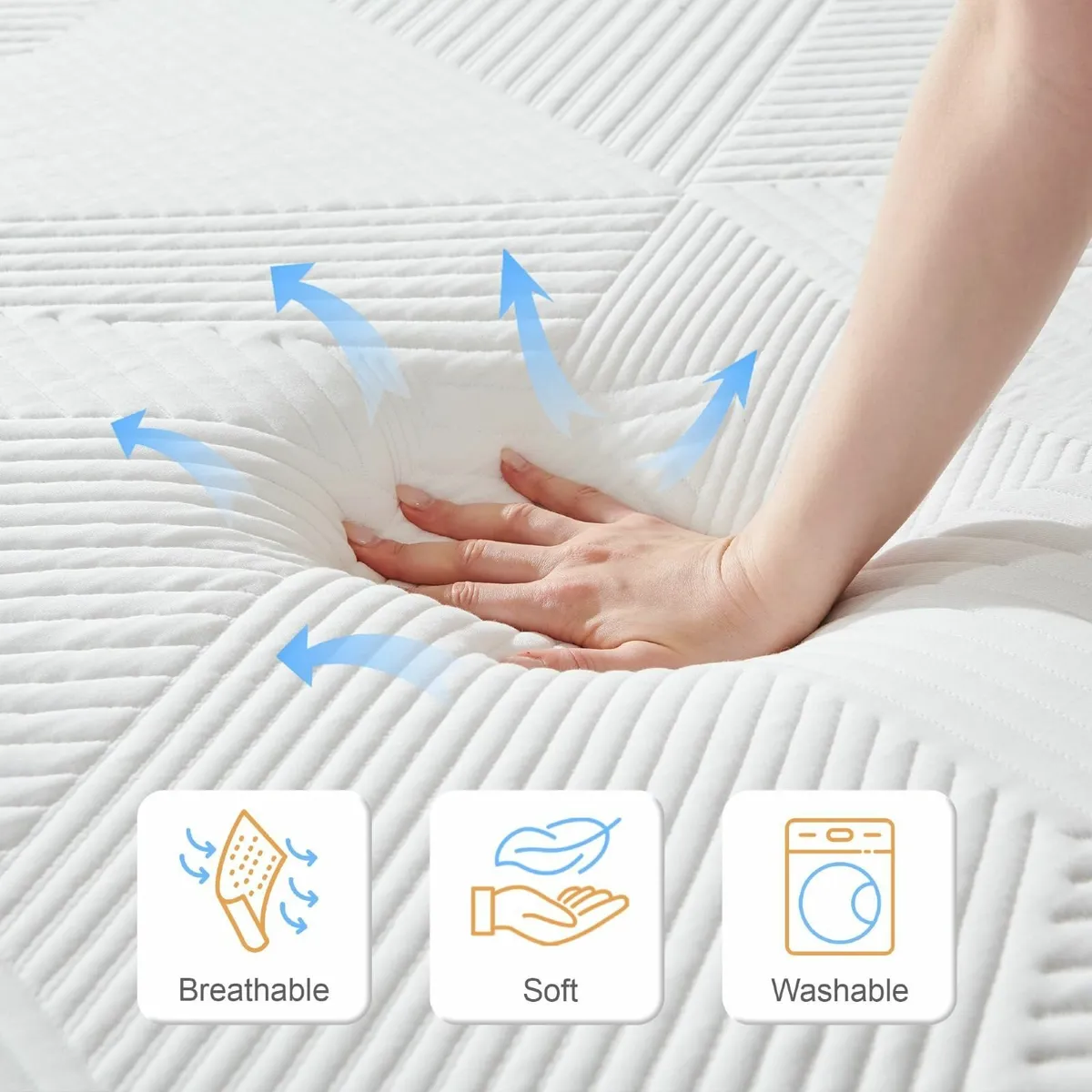 Double mattresses Memory Foam Mattress High-Densit - Image 4