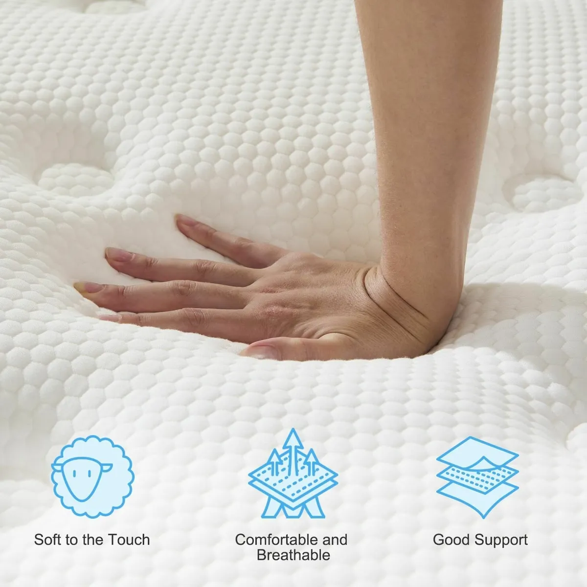 Single Mattress Pocket Sprung Mattresses with - Image 4