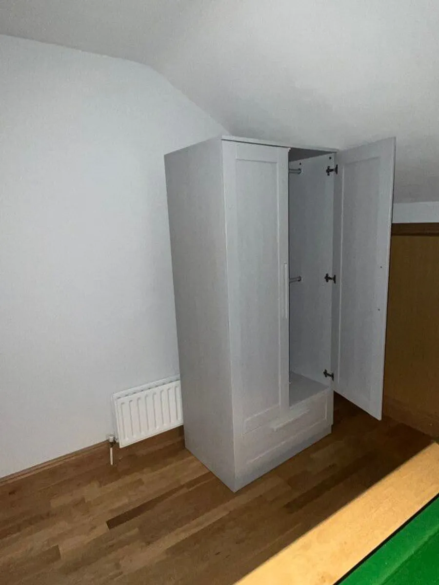 Atlas 3 Piece Cotbed Range with Dresser Changer & Wardrobe - Grey Wash - Image 3