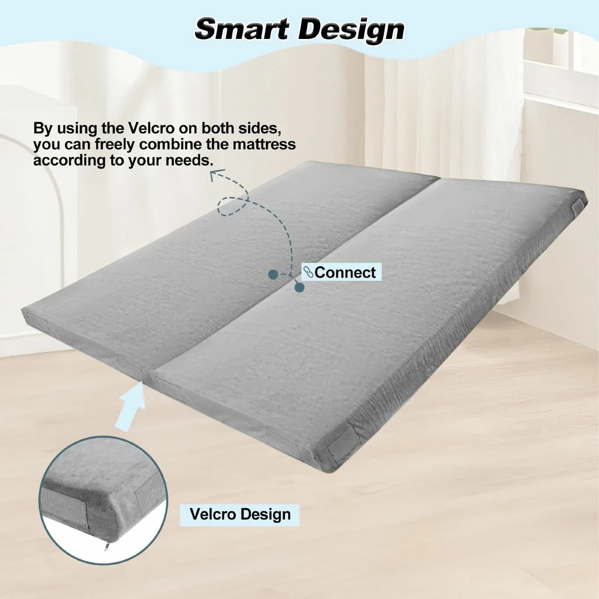 Foldable Memory Foam Camping Mattress Portable - Image 2