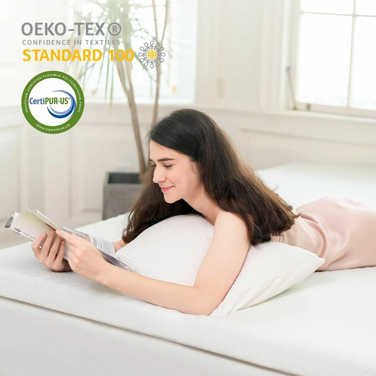 3 Inch Memory Foam Mattress Topper Double - Image 3