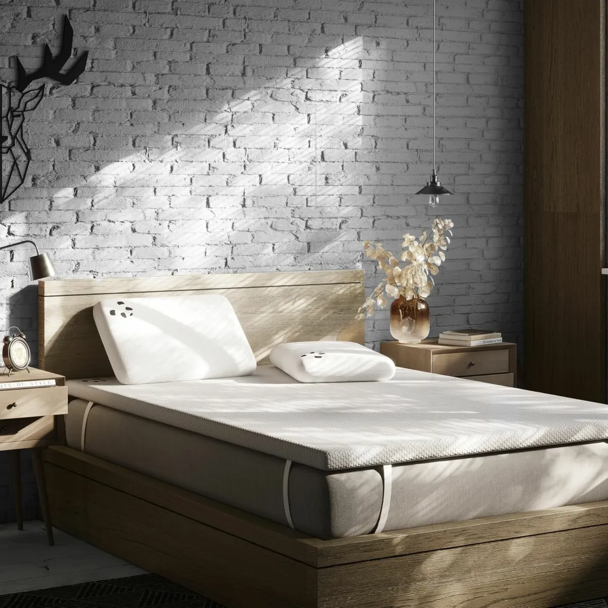 Bamboo Mattress Topper 5cm Thick - Hypoallergenic - Image 1