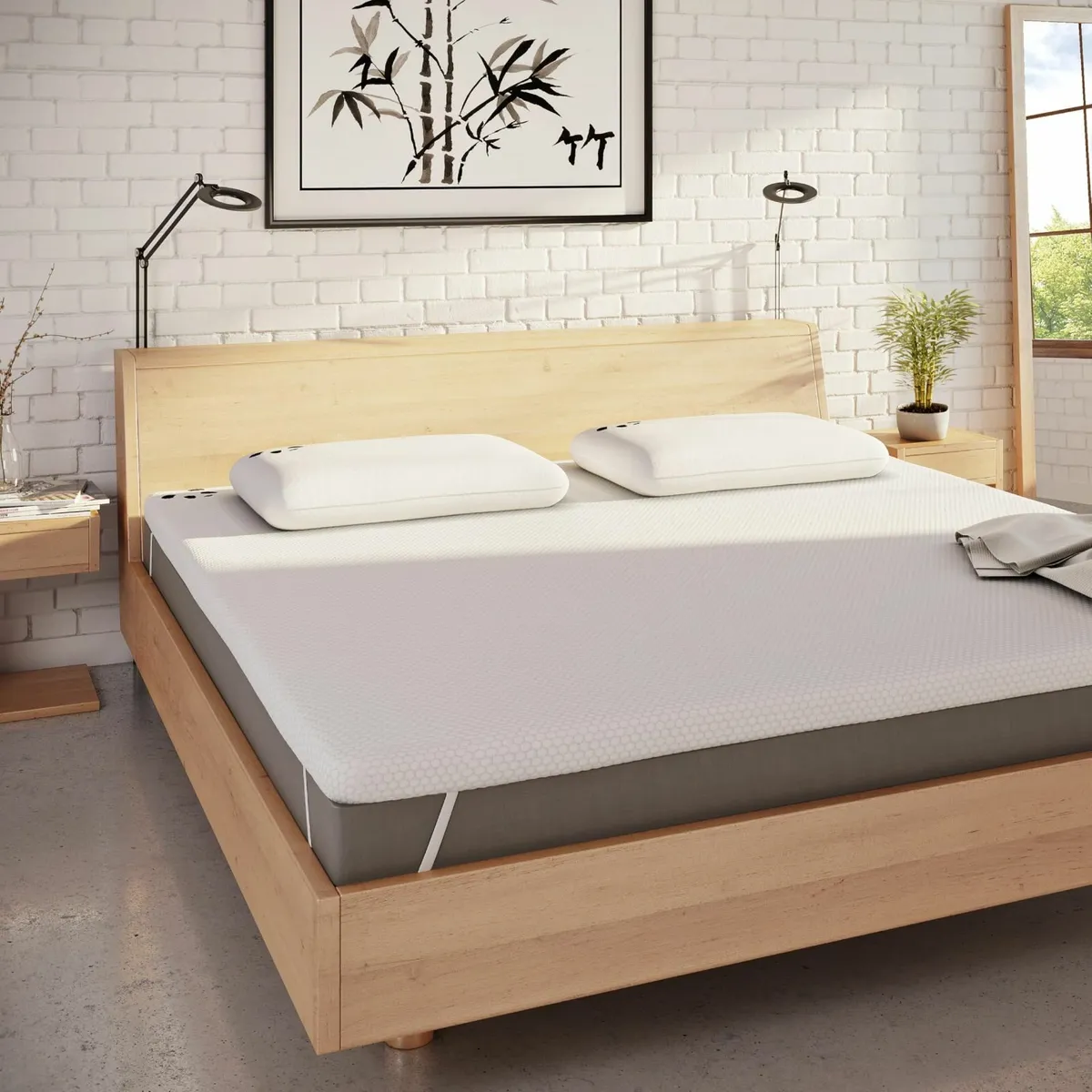 Bamboo Mattress Topper 5cm Thick - Hypoallergenic - Image 2