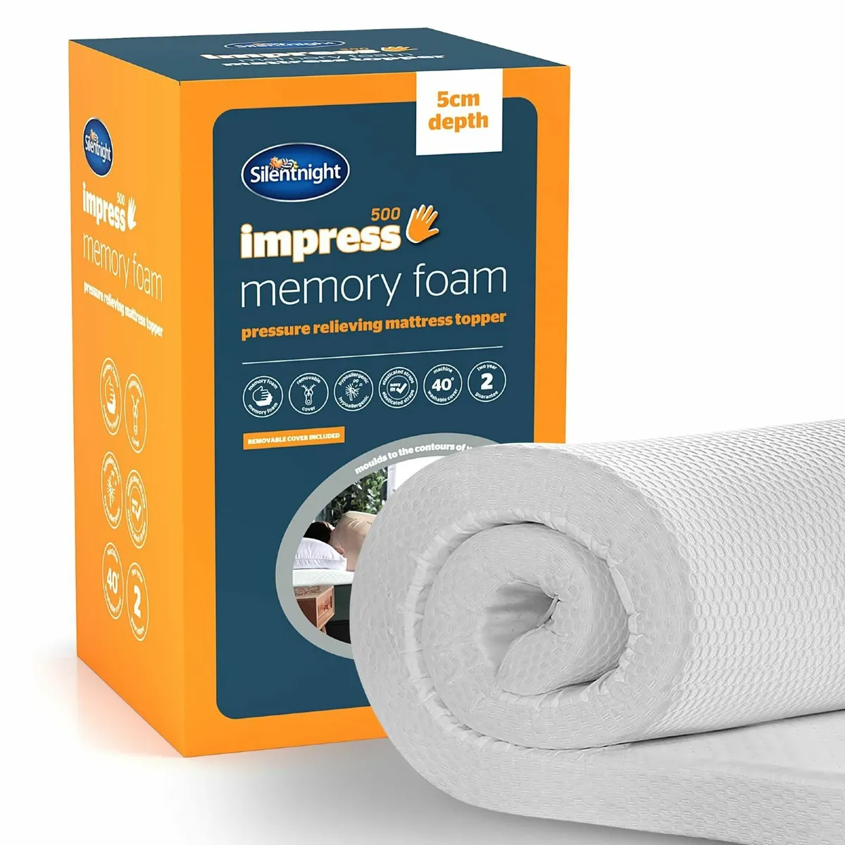 Impress Memory Foam - 5cm Thick Luxury Orthopedic - Image 1