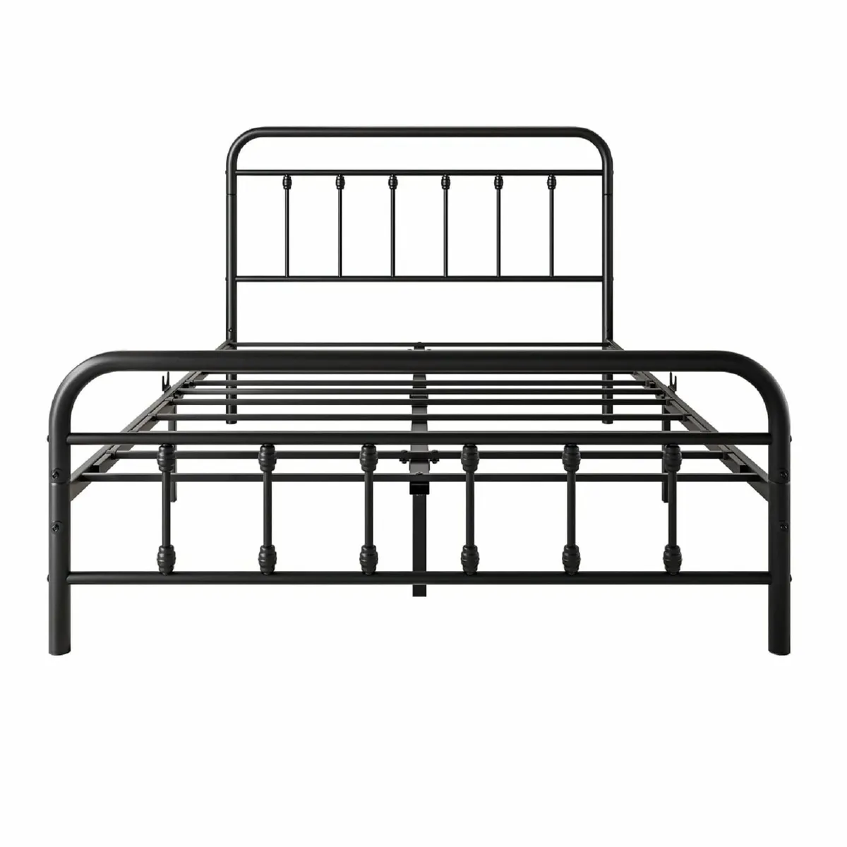 Double Bed Frame with Storage and Headboard Metal - Image 3