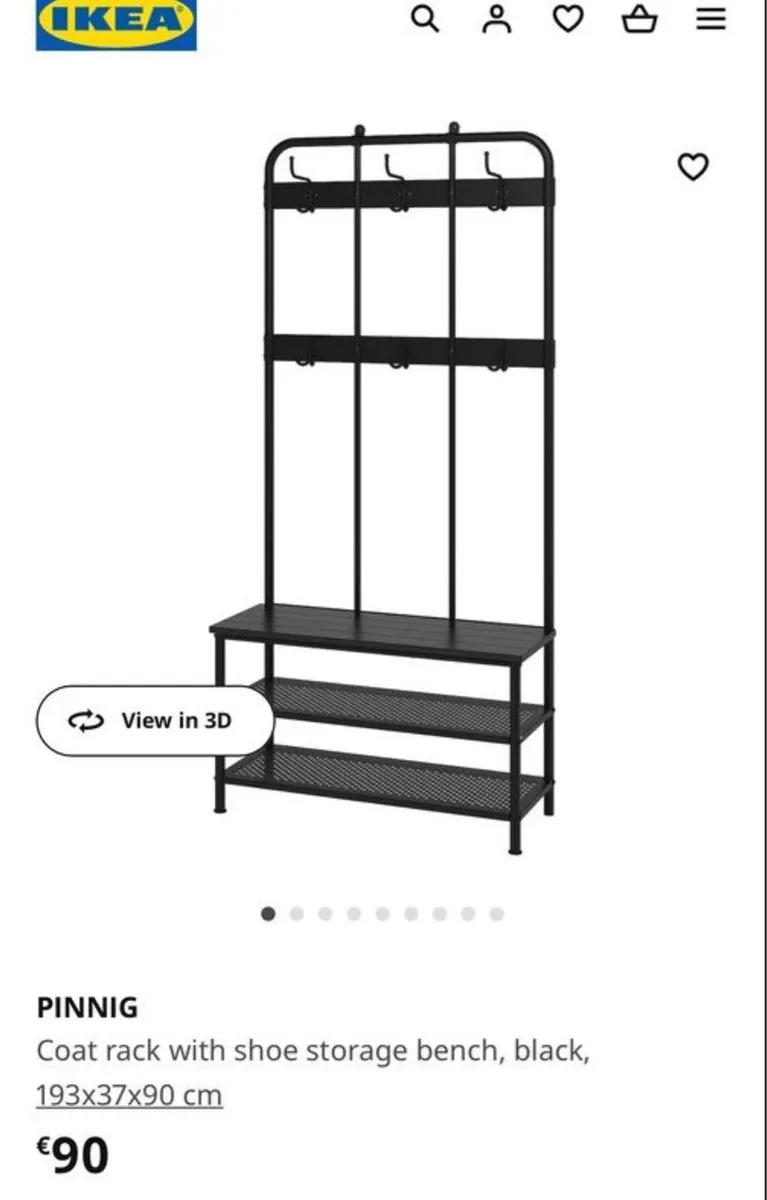 BRAND NEW IKEA COAT & SHOE/STORAGE STAND - Image 1