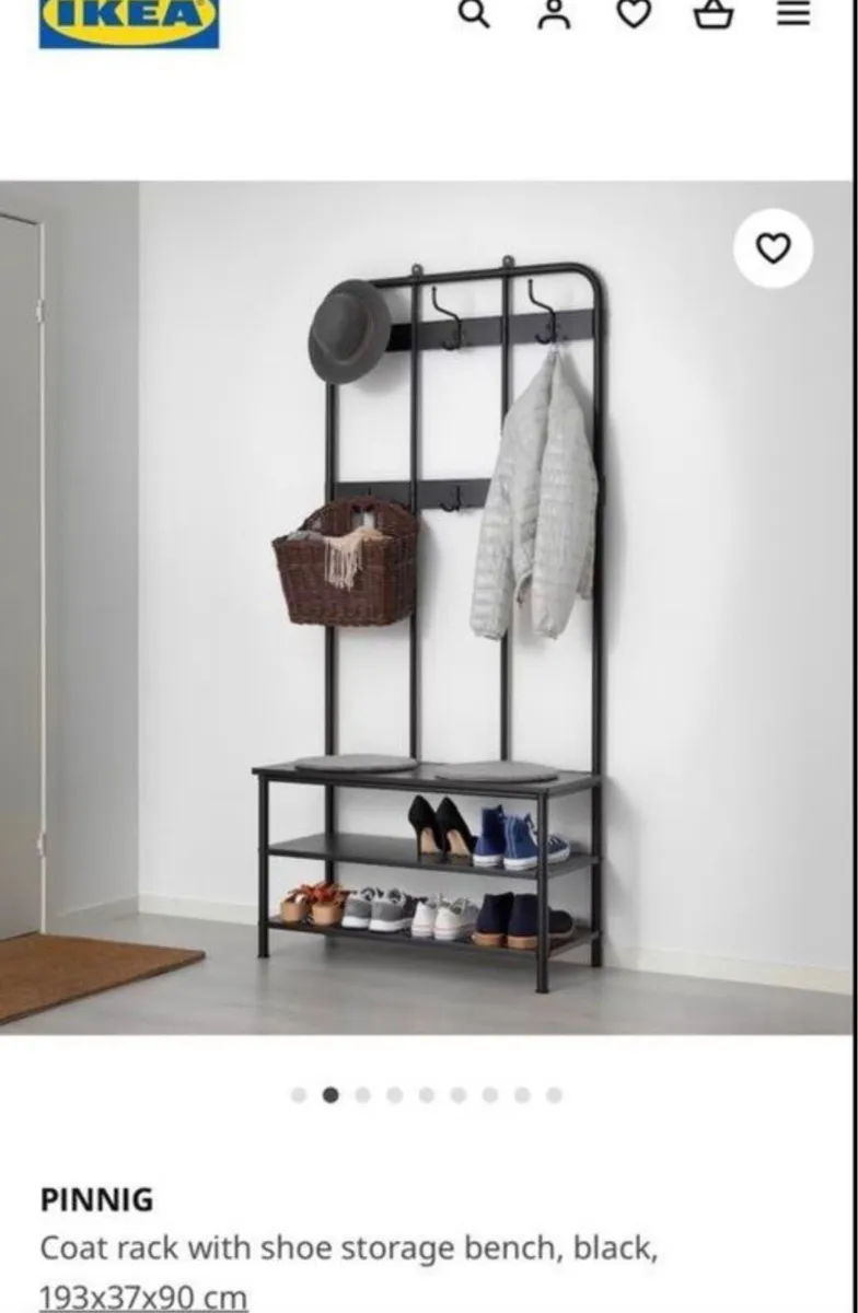 BRAND NEW IKEA COAT & SHOE/STORAGE STAND - Image 2
