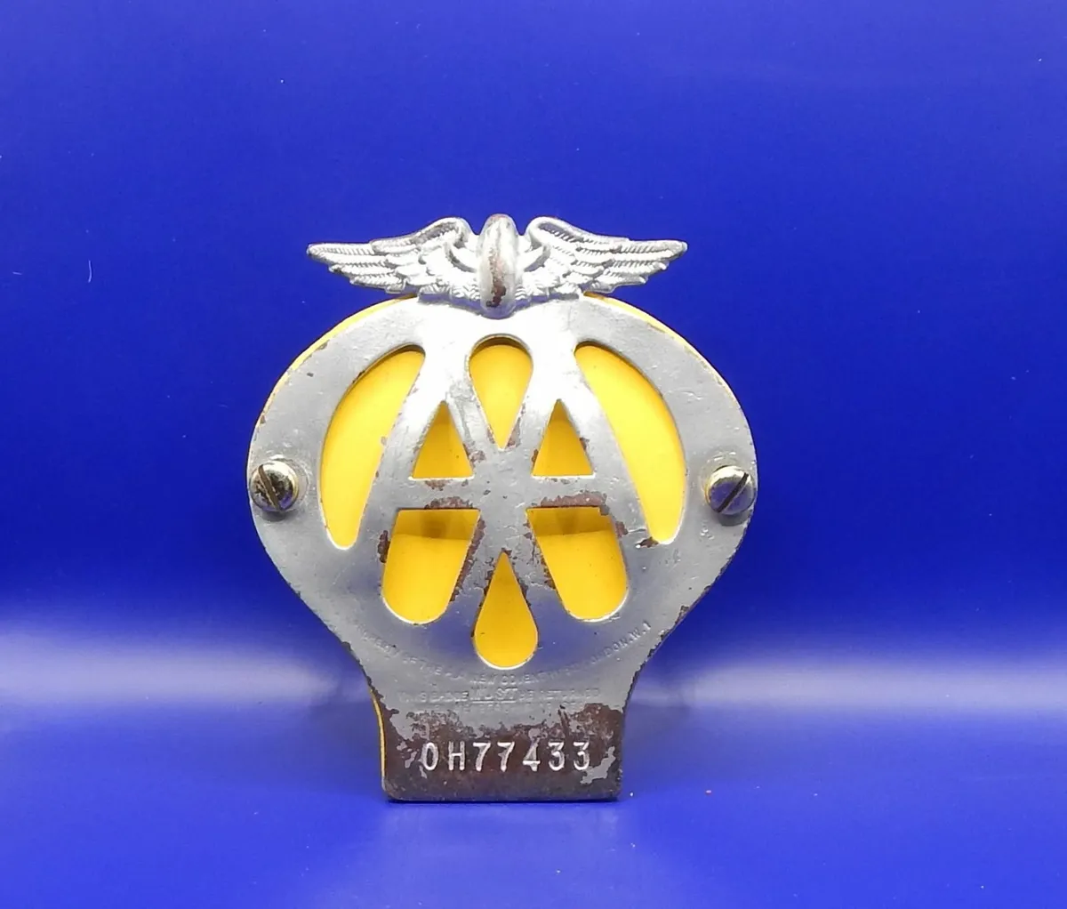 Vintage AA Car Badge circa 40/50s - Image 1