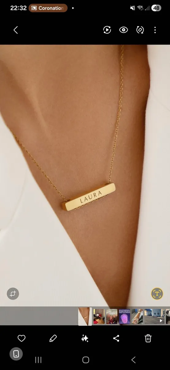 Dylan oaks name bar chain LAURA - Image 2