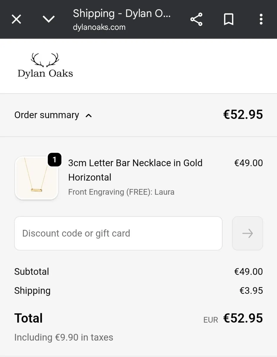Dylan oaks name bar chain LAURA - Image 3