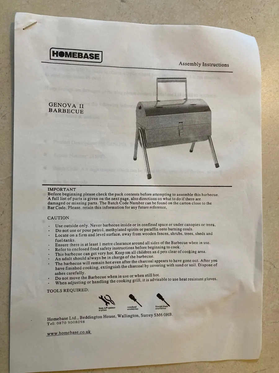 Mobile Barbecue - Never Used/Excellent condition - Image 3