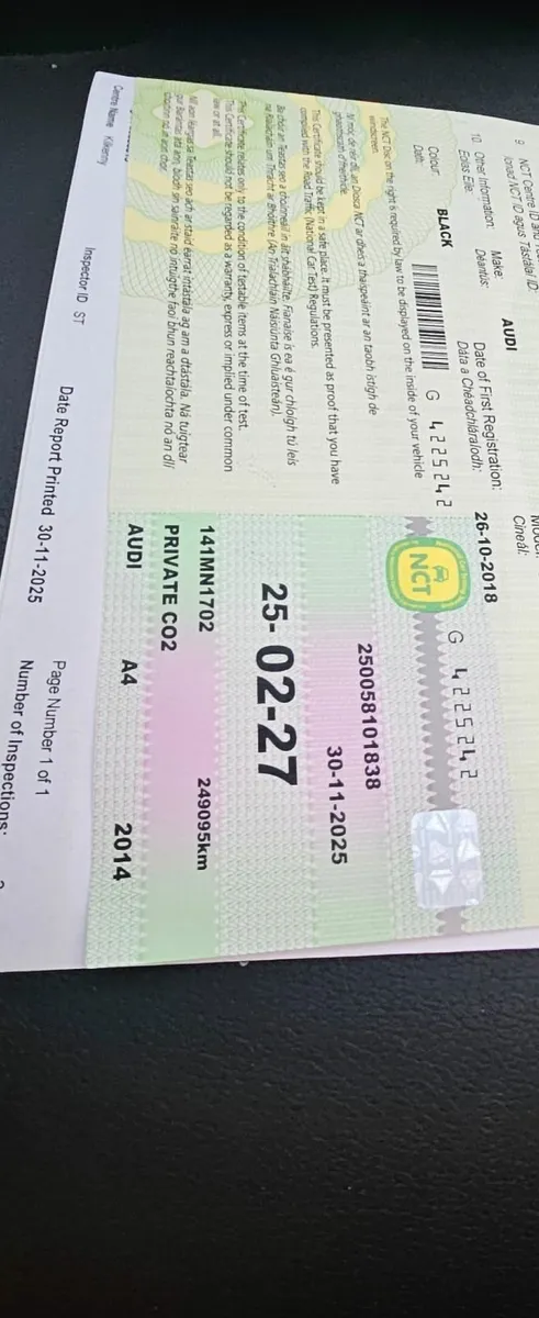 141 Audi A4 Sline Fresh NCT - Image 2