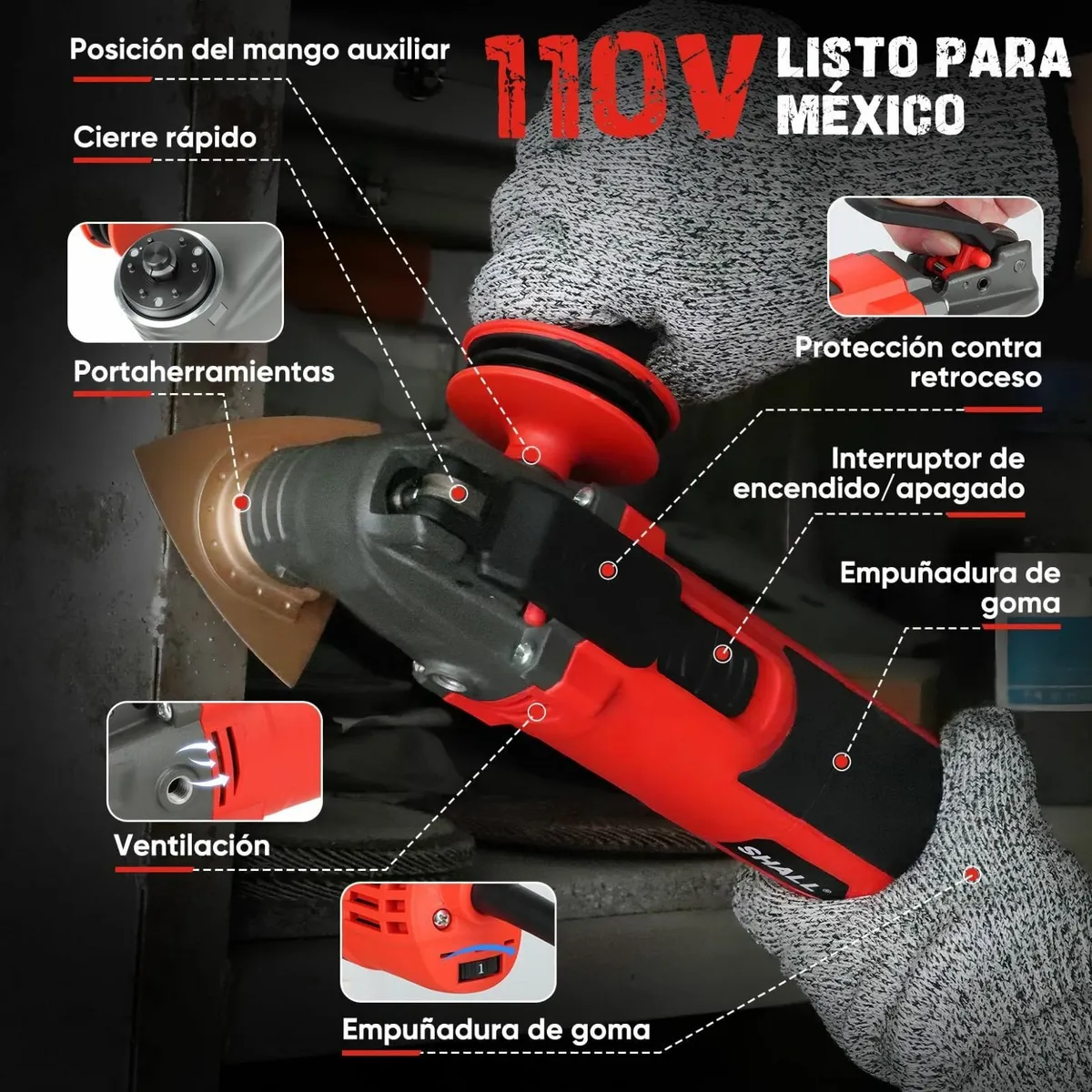 Oscillating Tool 500W Multitool Kit with 5degrees - Image 2