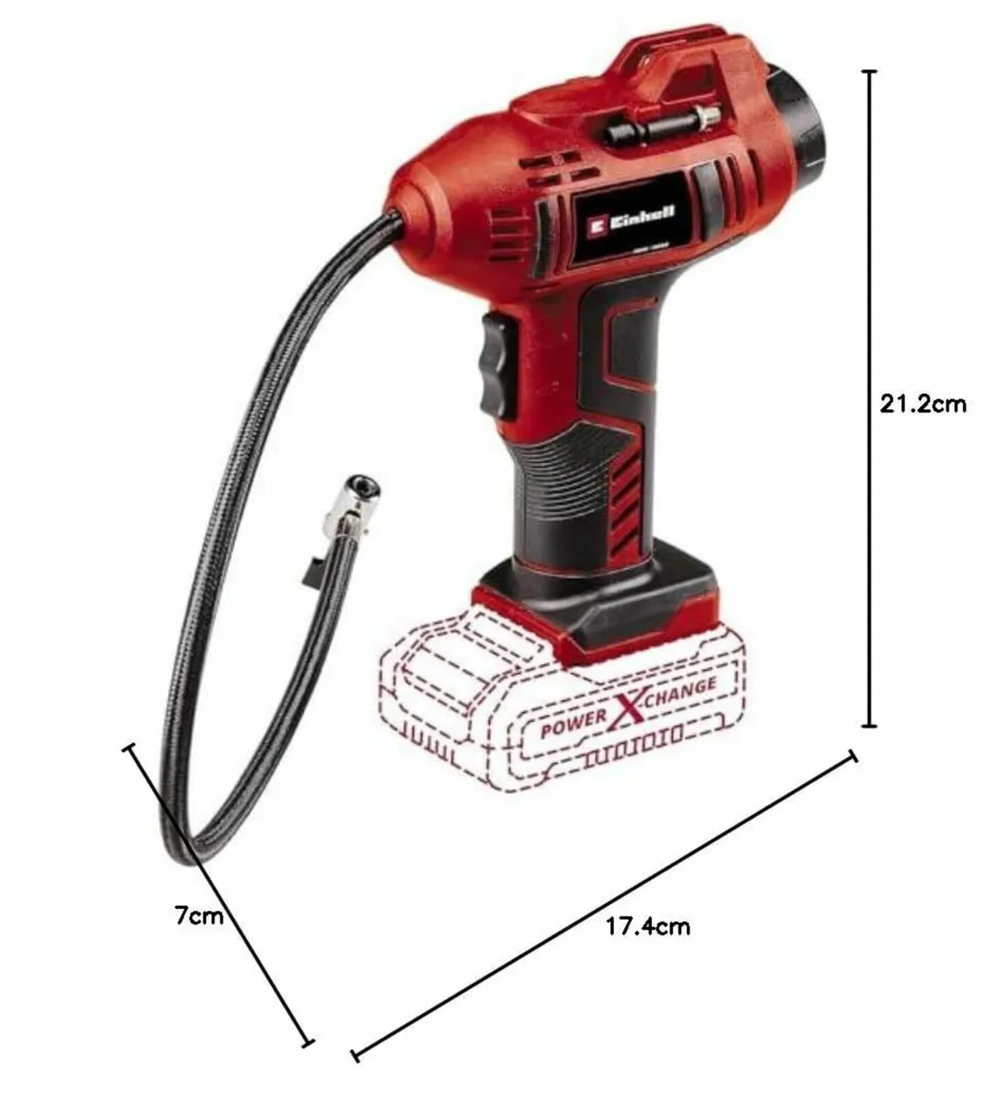 Cordless Car Tyre Inflator Air Compressor 18V - Image 3