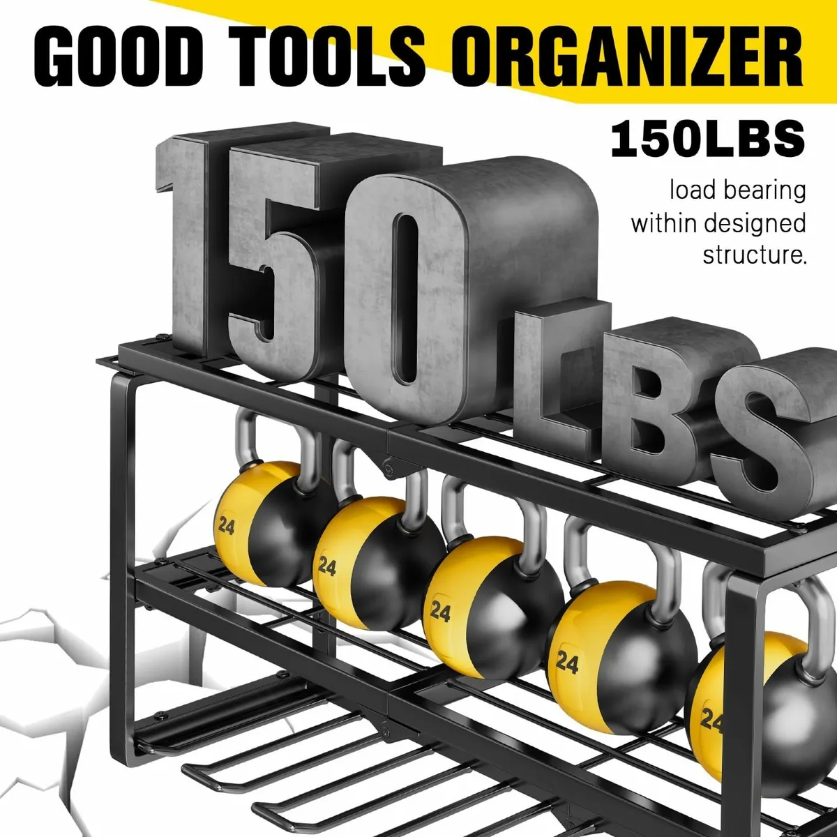 Power Tool Organizer Wall Mount - 150Lbs Load 3 - Image 3