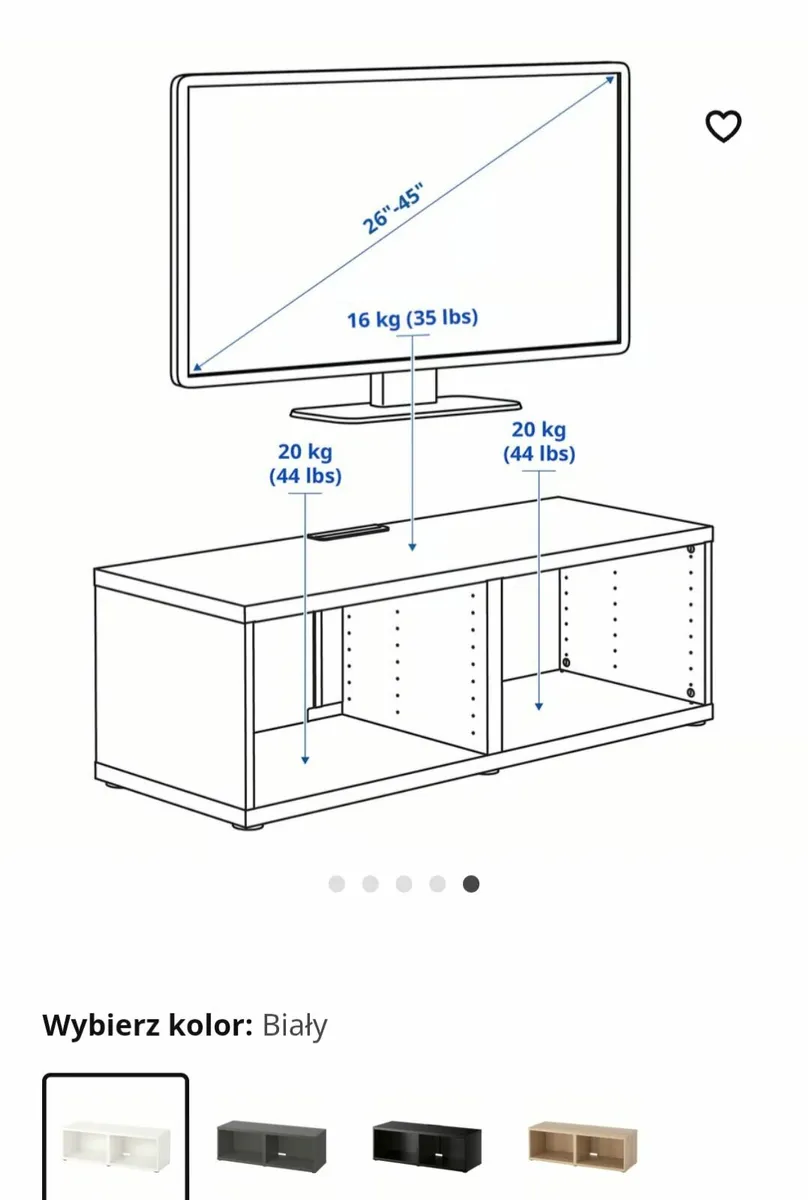 Furniture IKEA BESTA tv unit - Image 3