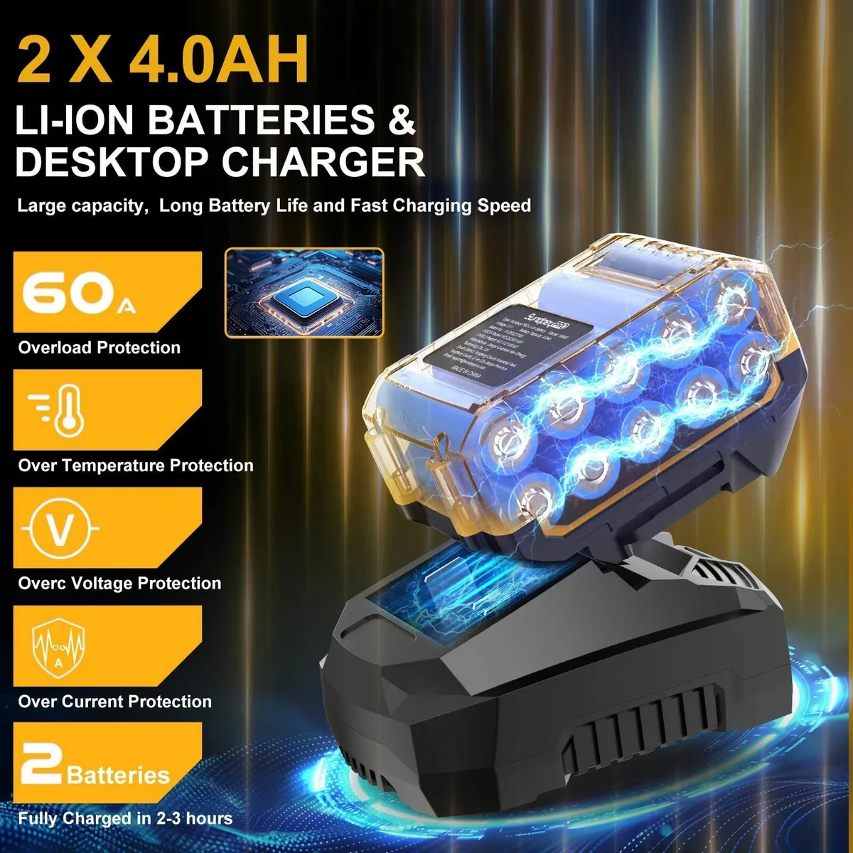 Cordless Hammer Drill 120N·m - 21V 1/2 Brushless - Image 4