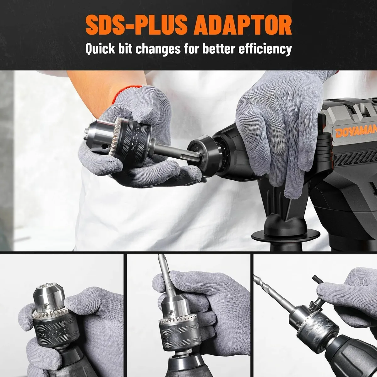 RH15A SDS-Plus Rotary Hammer Drill 1500W 4 in 1 - Image 3