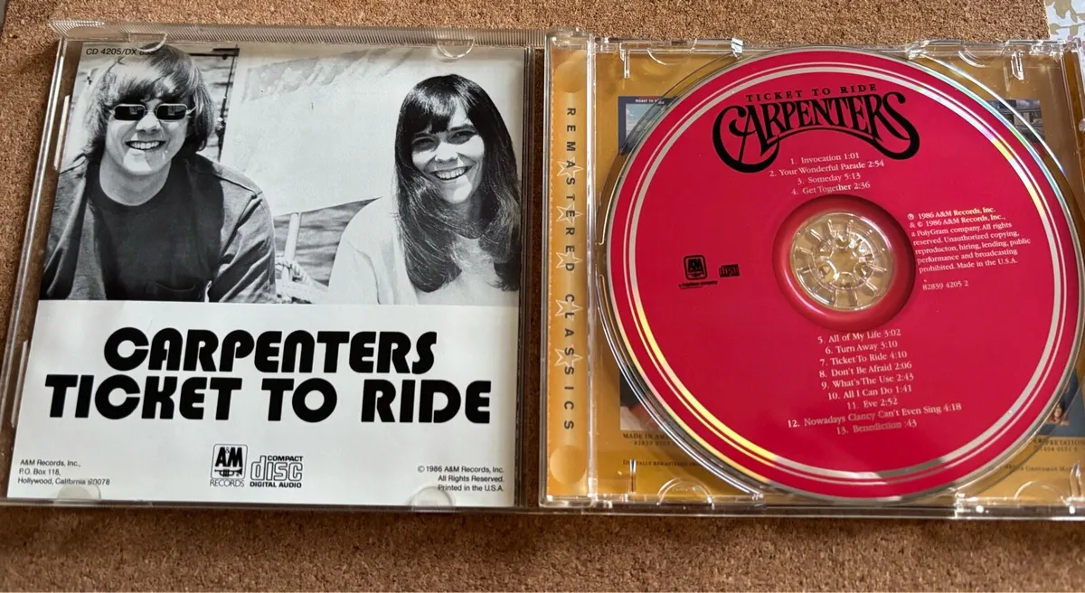 Carpenter’s ticket to rise remastered CD - Image 4