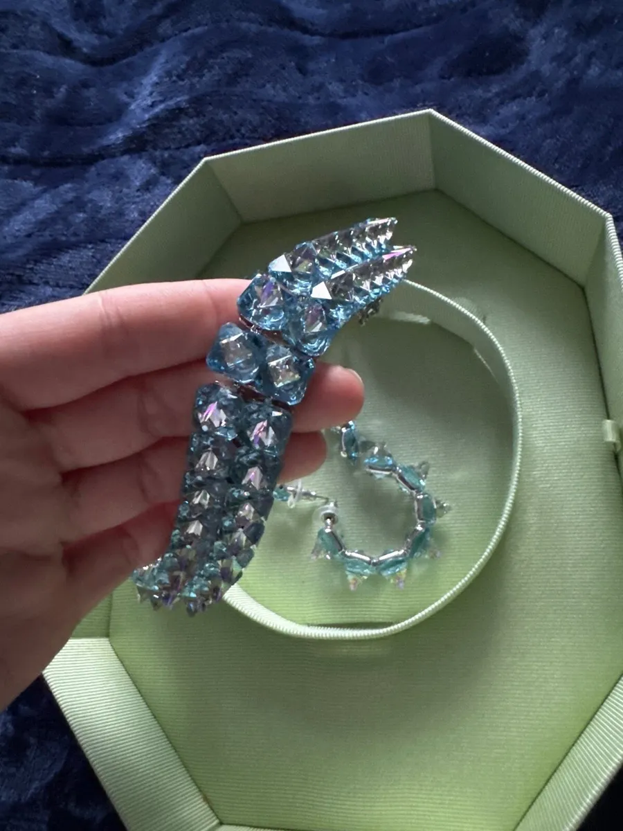 Swarovski choker & earrings - Image 3