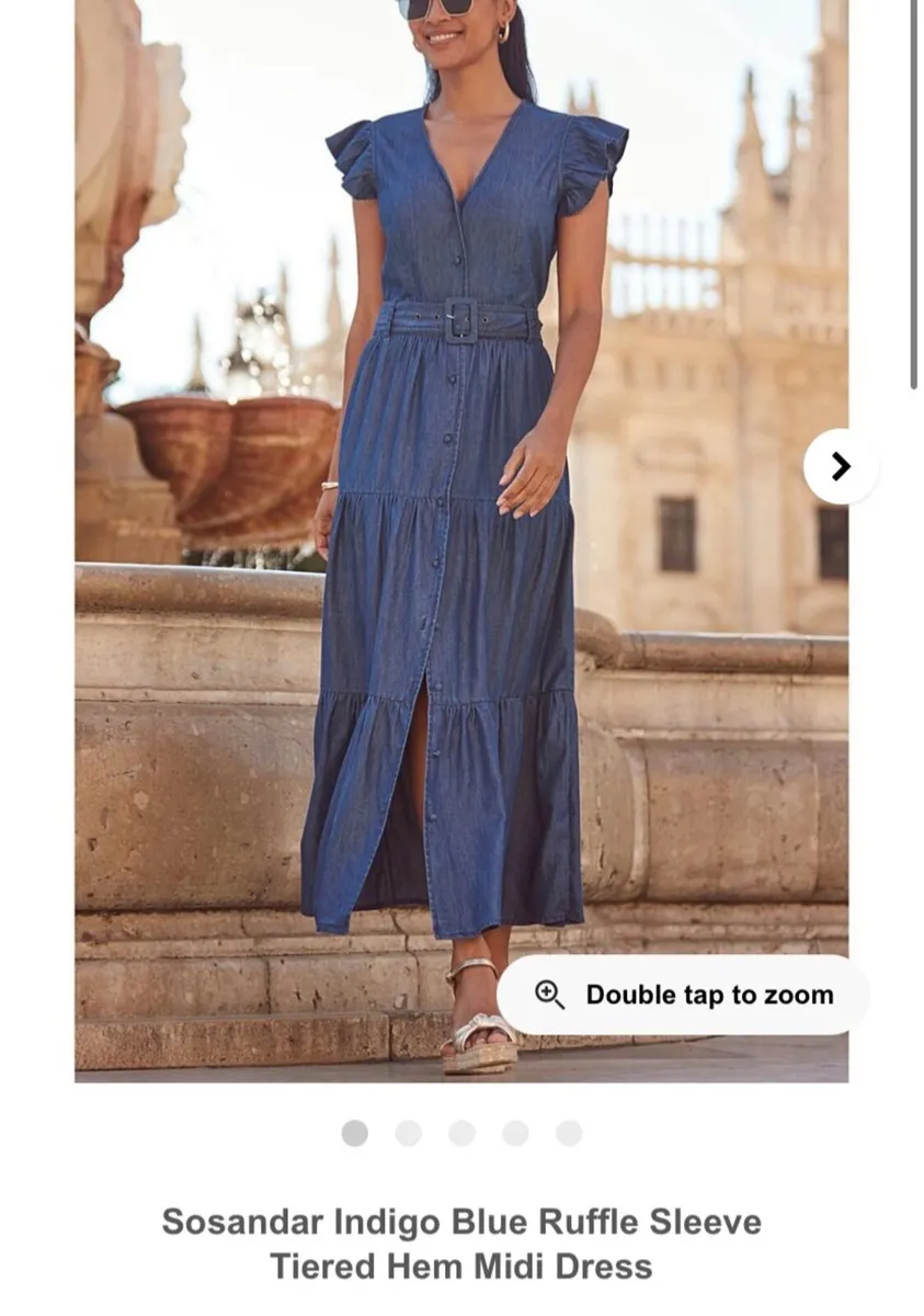 Sosandar soft denim dress - Image 1