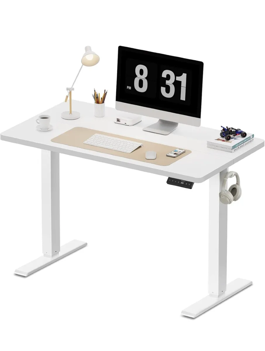 100 x 60 cm Standing Desk, Electric Height Adjusta - Image 1