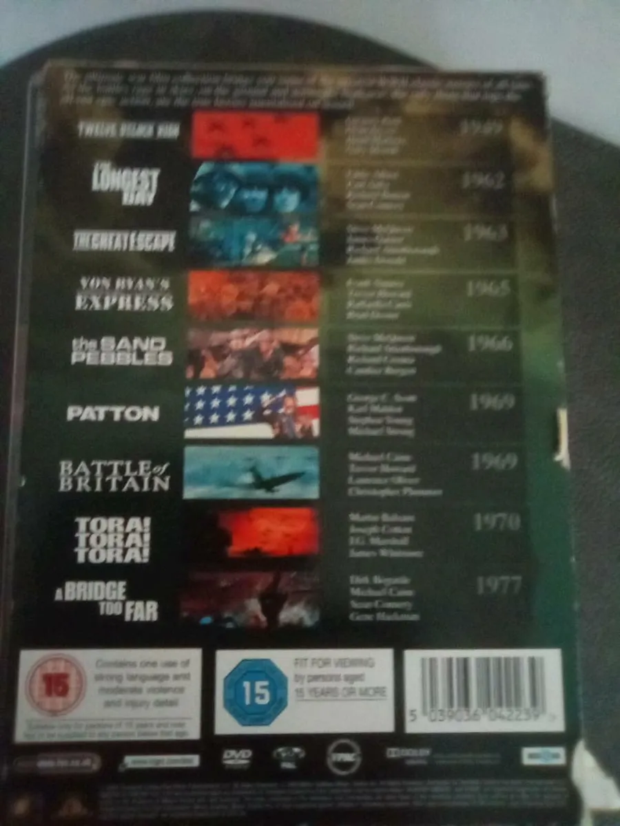 BOX.  SET.  OF.  9. WAR. FILMS.  D.V. D S. - Image 3