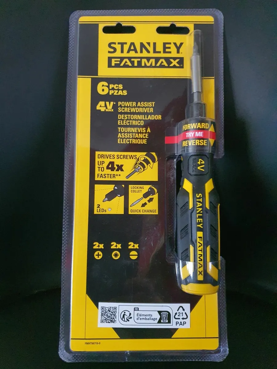 4V Stanley Fatmax Rechargeable Screwdriver - Image 1