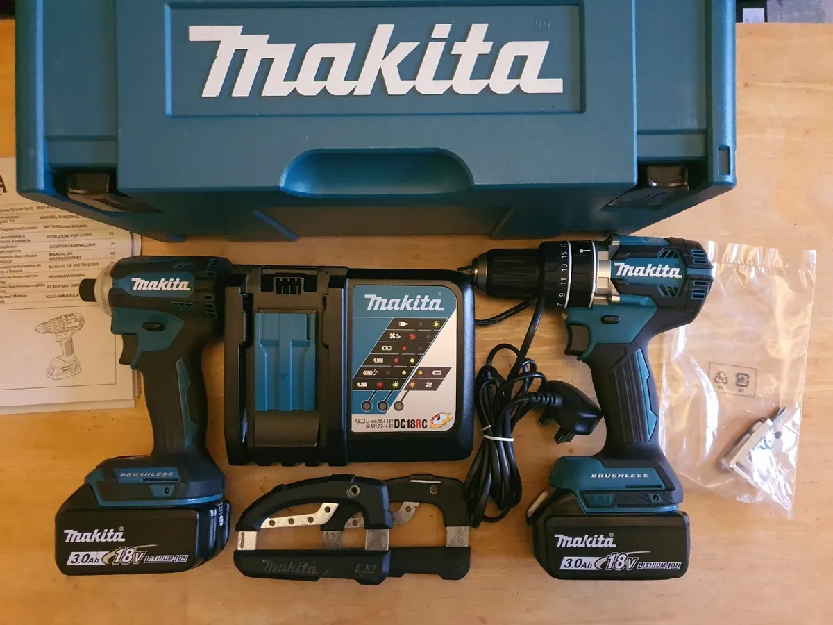 18V Makita Brushless Impact + Drill Combo kit - Image 1