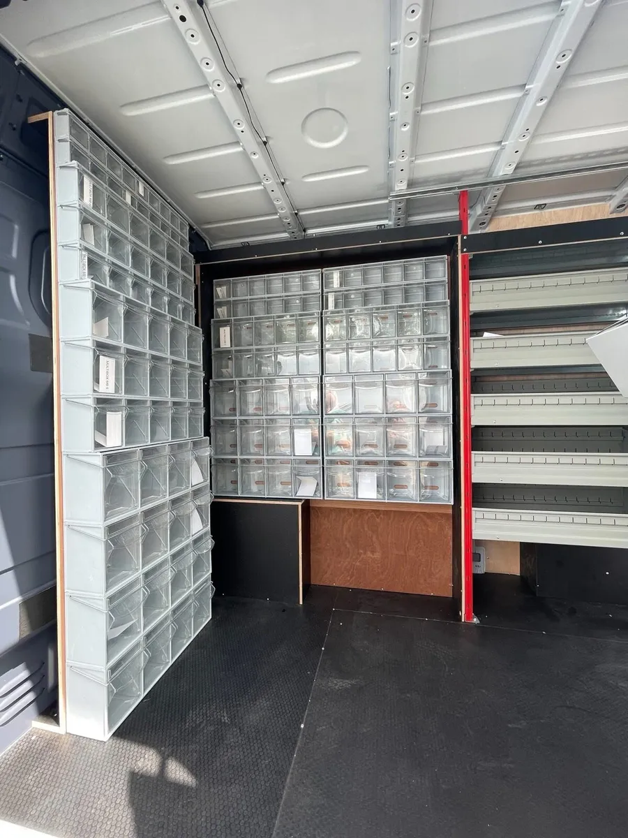 Van Storage Tilting Bin Tip Out Drawers - Image 3