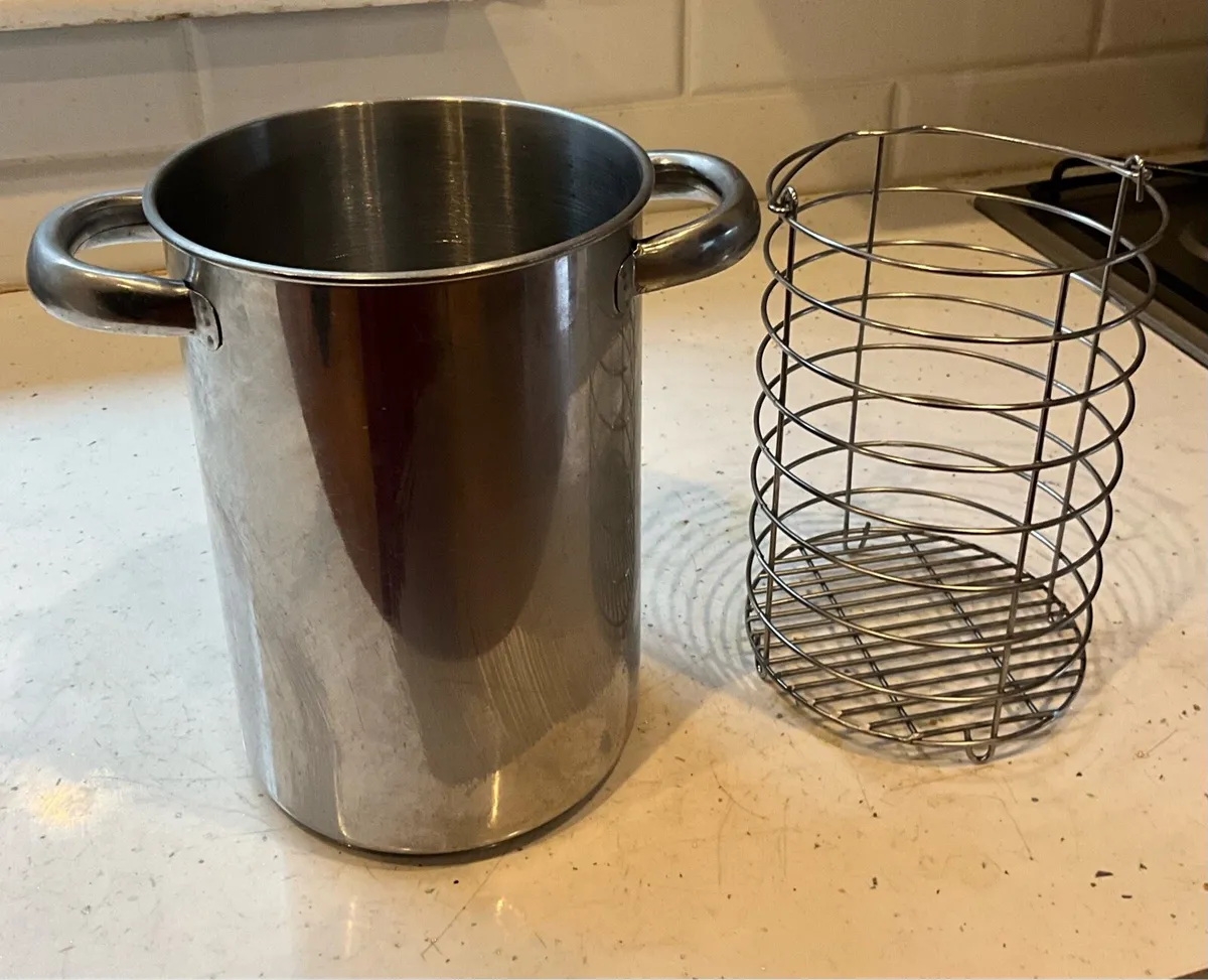 Brushed Chrome Wine Cooler - Image 1