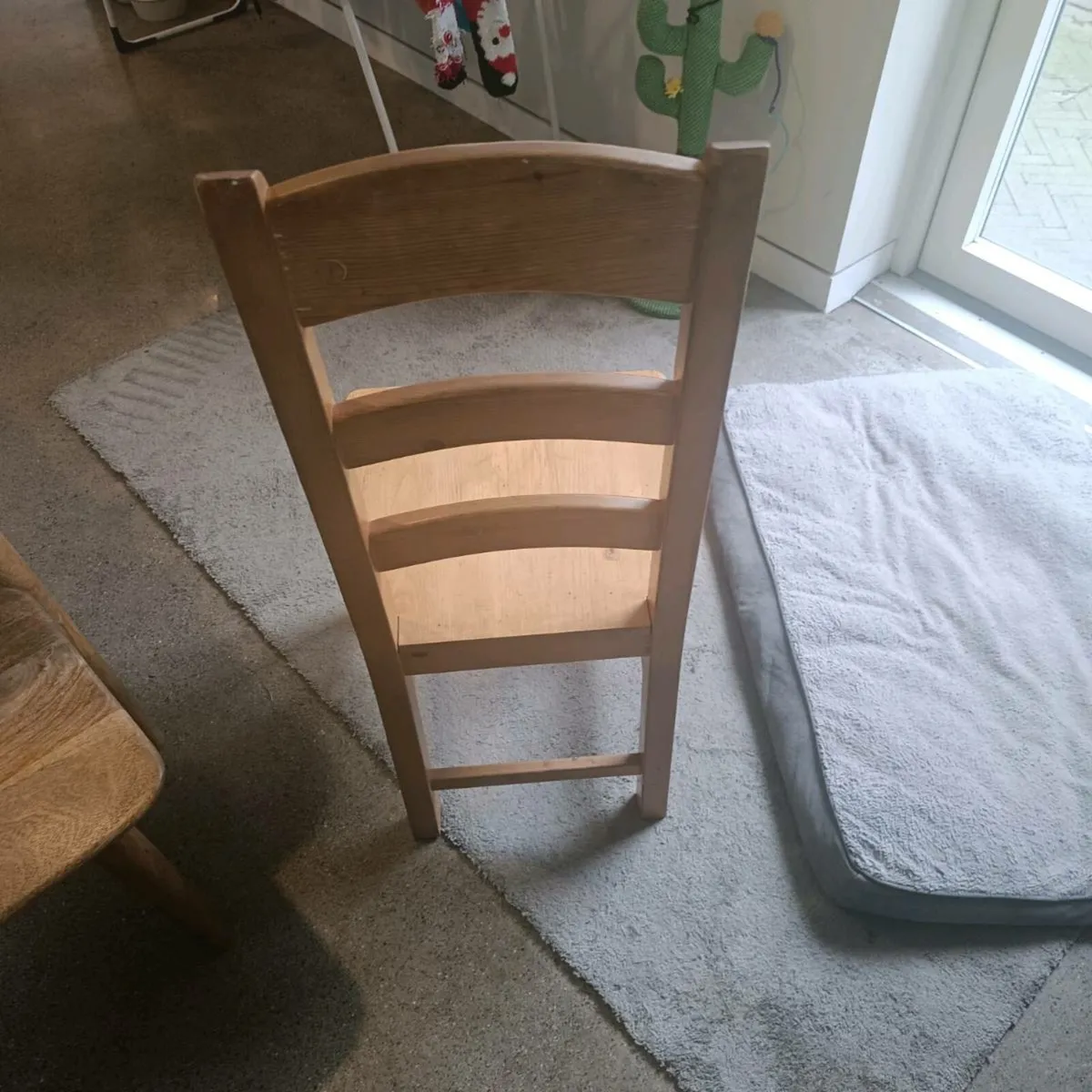 Pine kitchen chairs - Image 4