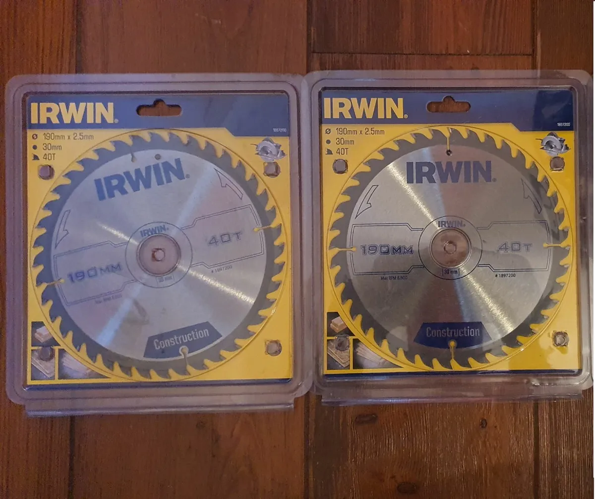 IRWIN 190/210mm Circular Saw blades - Image 1