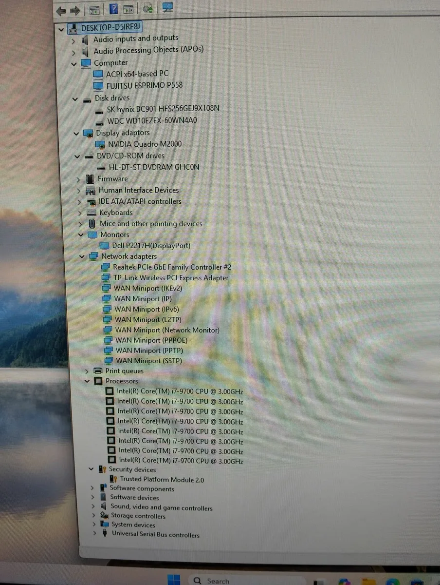 Fujitsu Windows 11 PC System (i7 9th Gen) - Image 4