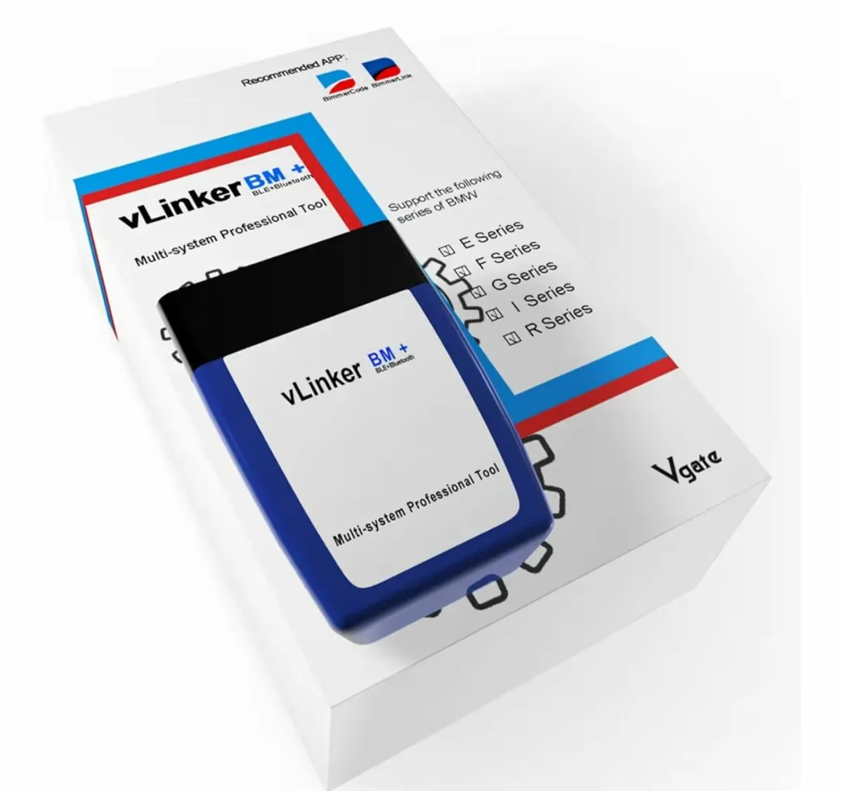 VLINKER BM+ Bluetooth OBD2 Code Reader for BMW/Min - Image 4