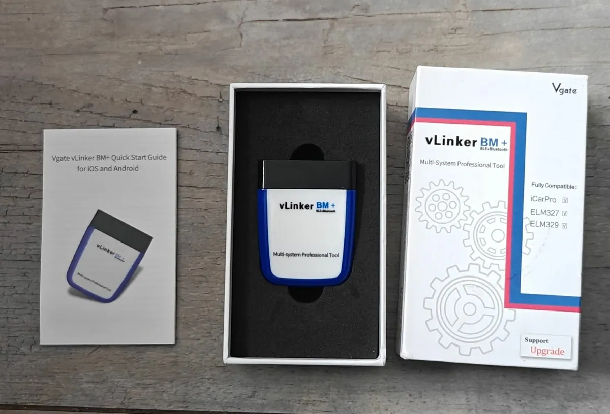 VLINKER BM+ Bluetooth OBD2 Code Reader for BMW/Min - Image 1