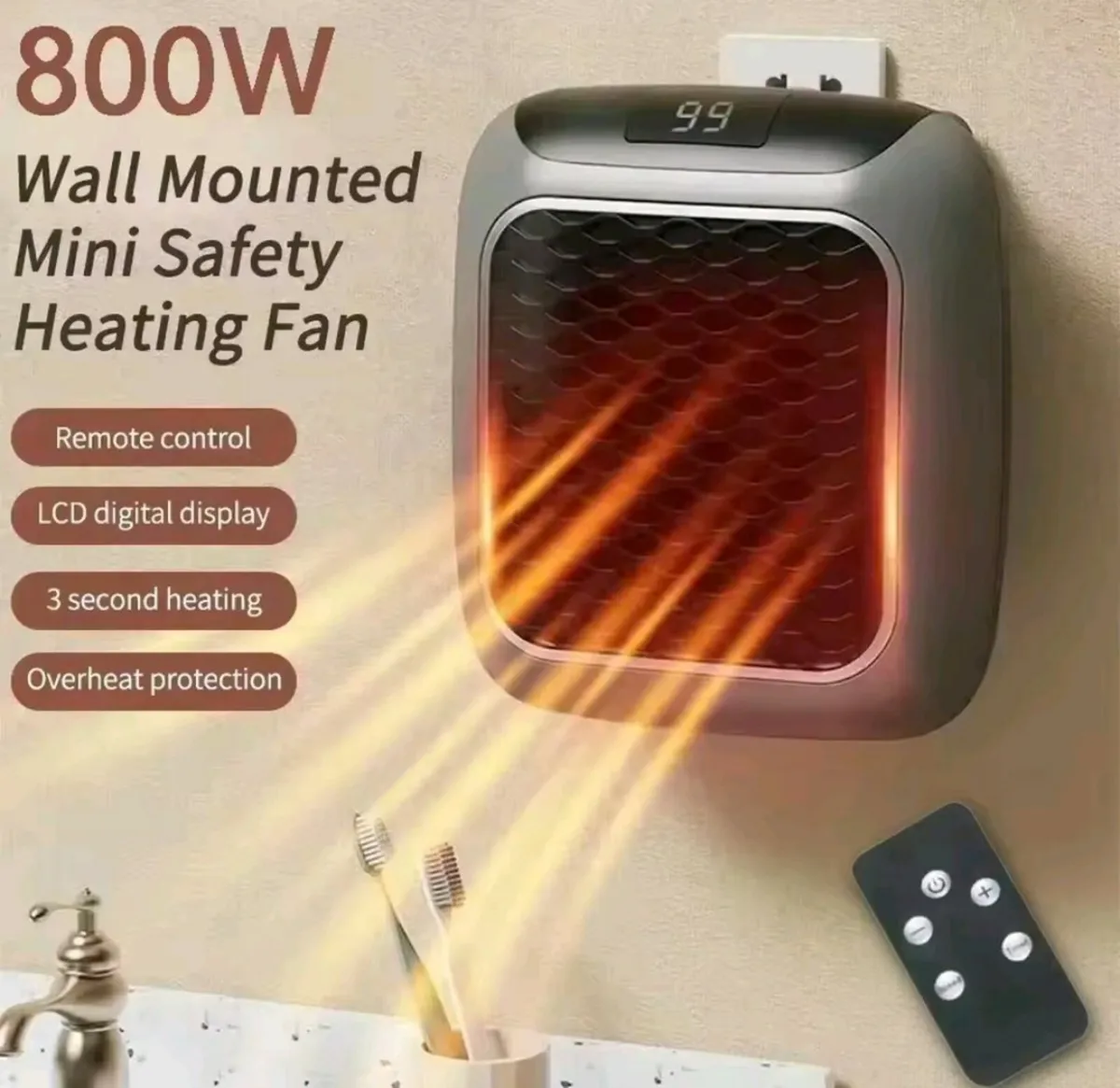 Plug in heater 800w - Image 1