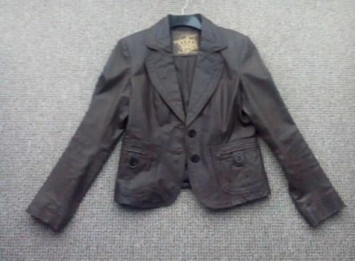 Vintage 100% Leather Jacket. - Image 1