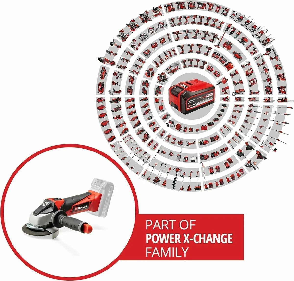 115mm Cordless Angle Grinder Power X-Change 18V - Image 3