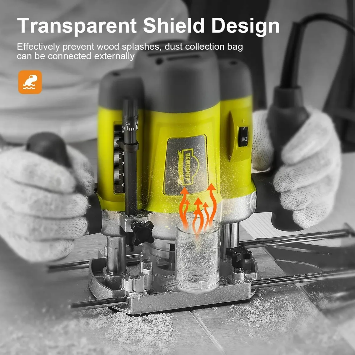 Wood Trimmer Router Tool Electric Woodworking - Image 2